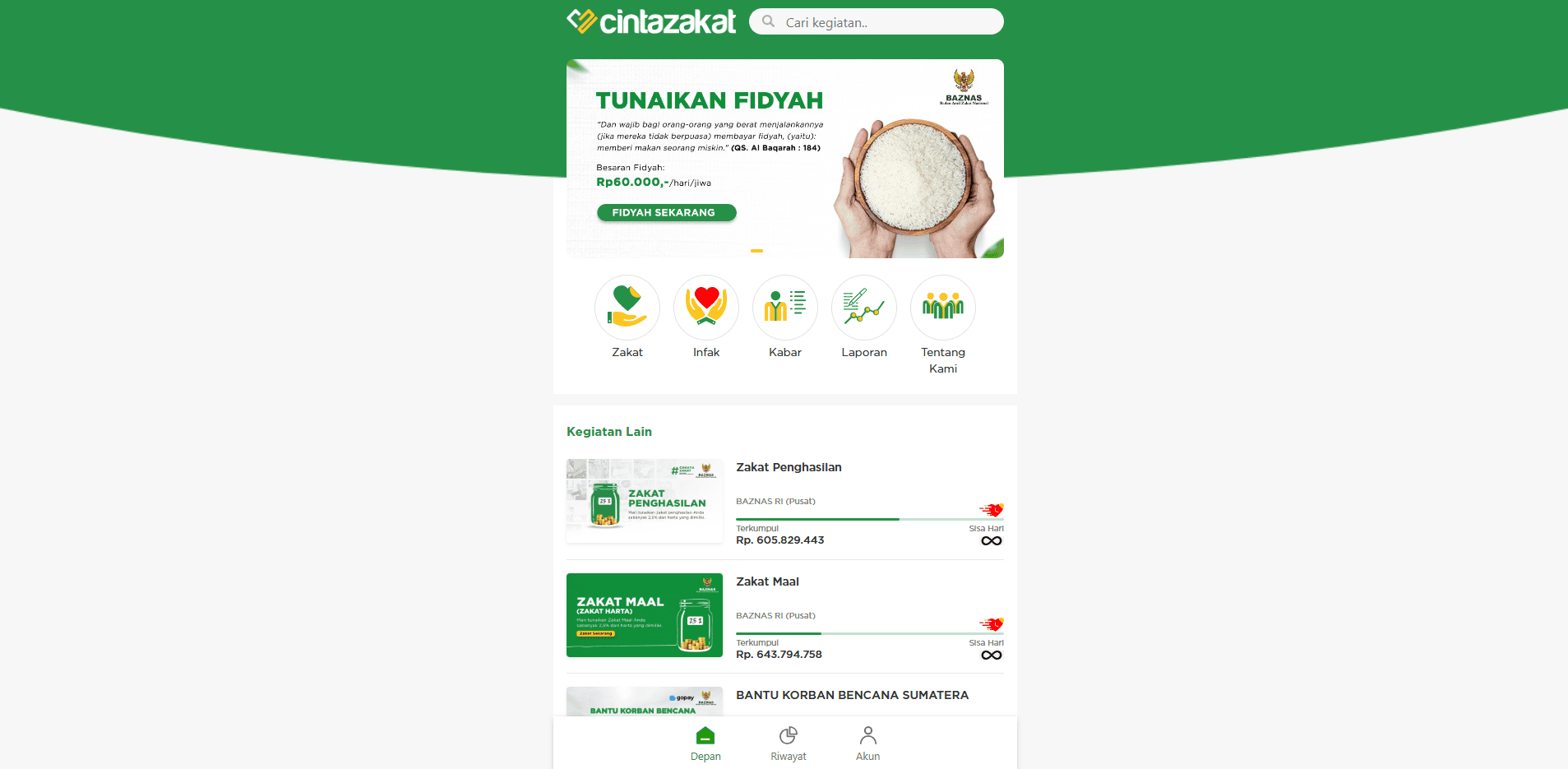 Cinta Zakat Crowdfunding